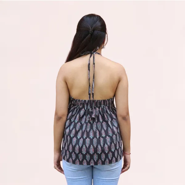 VIAM_Women's_Halter_Neck_Backless_Kurti
