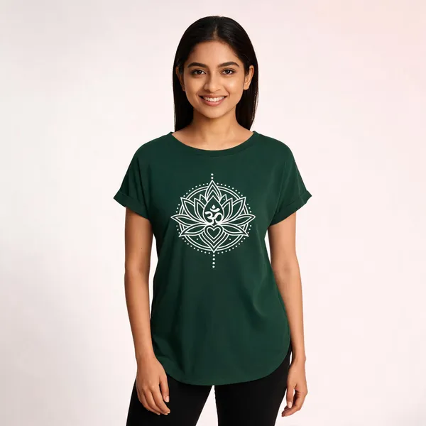 Sacred_Lotus_Om_Graphic_T_Shirt