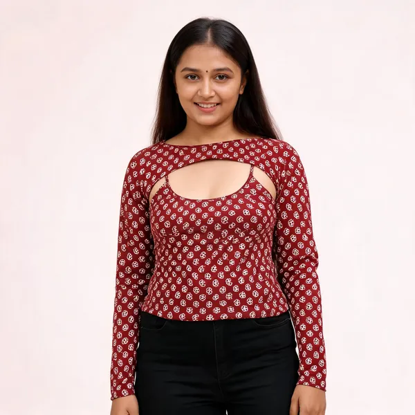 Women's_Cotton_Blend_Camisole_With_Detachable_Shrug_Set