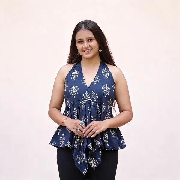Women's_Cotton_Blend_Peplum_Kurti_Top