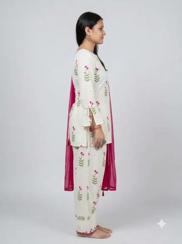 Farshi_Salwar_Suit_for_Women_|_Cotton_Printed_Kurti_Set_Woman_|_Straight_Kurta_with_Dupatta_|_Farsi_Farasi_Parsi_Style_Ethnic_Outfit_|_Indian_Office_Party_Clothing