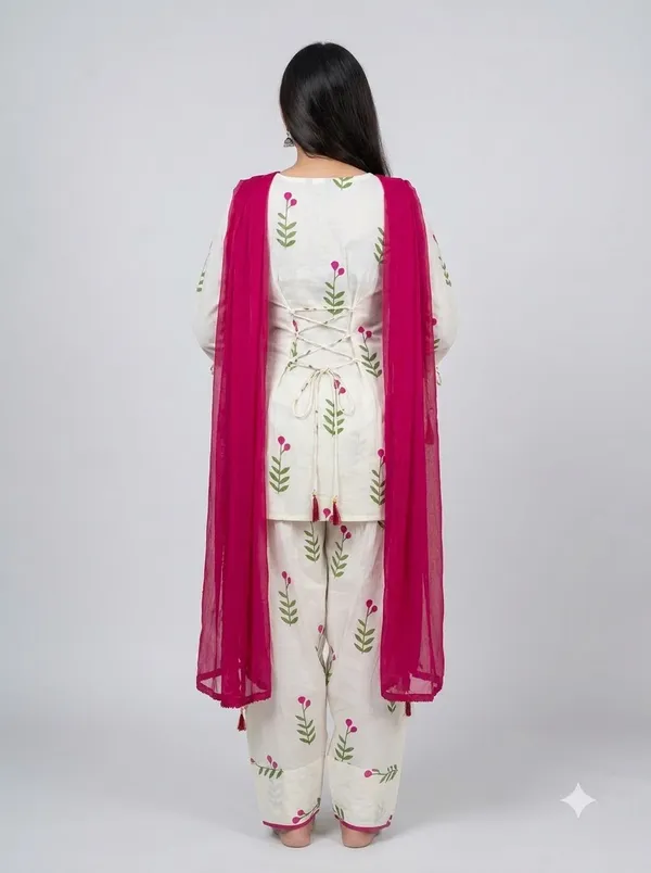 Farshi_Salwar_Suit_for_Women_|_Cotton_Printed_Kurti_Set_Woman_|_Straight_Kurta_with_Dupatta_|_Farsi_Farasi_Parsi_Style_Ethnic_Outfit_|_Indian_Office_Party_Clothing