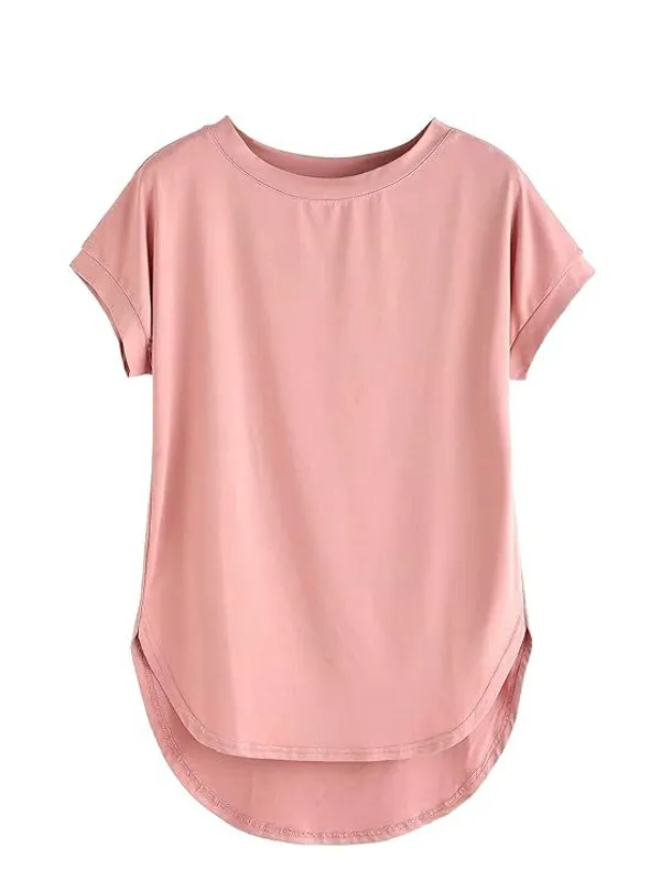 VIAM_Women's_Cotton_Blend_Round_Neck_T_Shirt