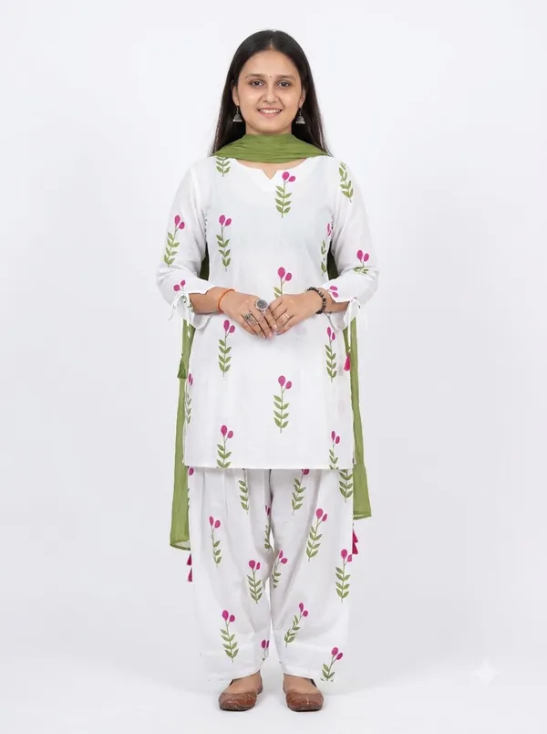 Farshi_Salwar_Suit_for_Women_|_Cotton_Printed_Kurti_Set_Woman_|_Straight_Kurta_with_Dupatta_|_Farsi_Farasi_Parsi_Style_Ethnic_Outfit_|_Indian_Office_Party_Clothing