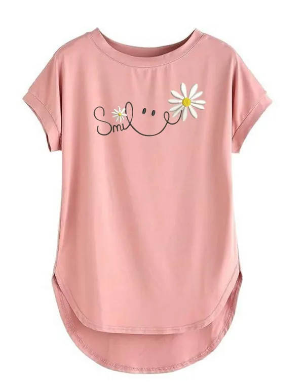 VIAM_Women's_Smile__Printed_Regular_Fit_T-Shirt
