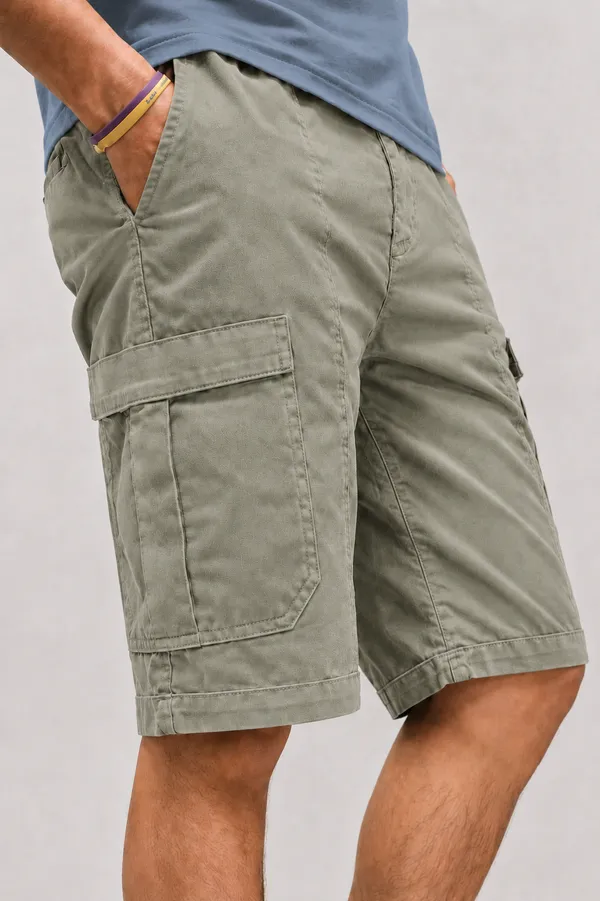 Grey_Premium_Cotton_Relaxed_Fit_Cargo_Shorts_For_Men