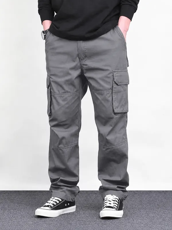 Dark_Grey_Premium_Cotton_Relaxed_Fit_Cargo_Pant_For_Men