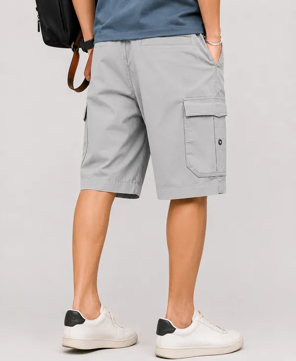 Grey_Premium_Cotton_Relaxed_Fit_Cargo_Shorts_For_Men