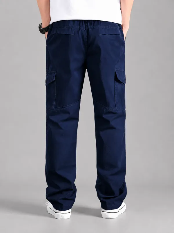 Navy_Blue_Premium_Cotton_Relaxed_Fit_Cargo_Pant_For_Men