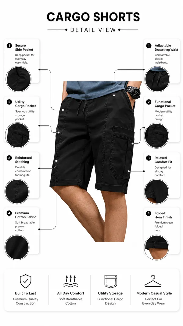 Black_Premium_Cotton_Relaxed_Fit_Cargo_Shorts_For_Men
