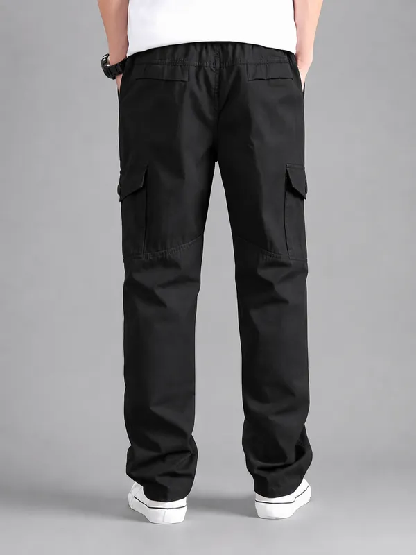 Black_Premium_Cotton_Relaxed_Fit_Cargo_Pant_For_Men