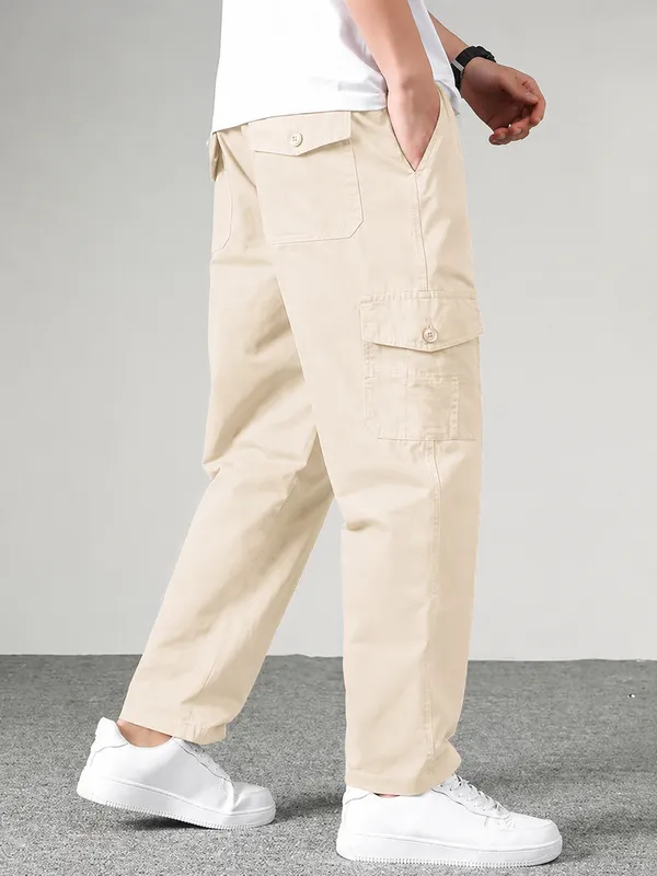 Beige_Premium_Cotton_Relaxed_Fit_Cargo_Pant_For_Men