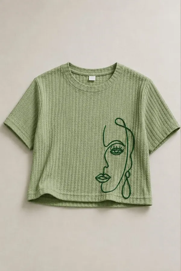 Green_Premium_Cotton_Blend_Regular_Fit_Crop_Top_For_Women