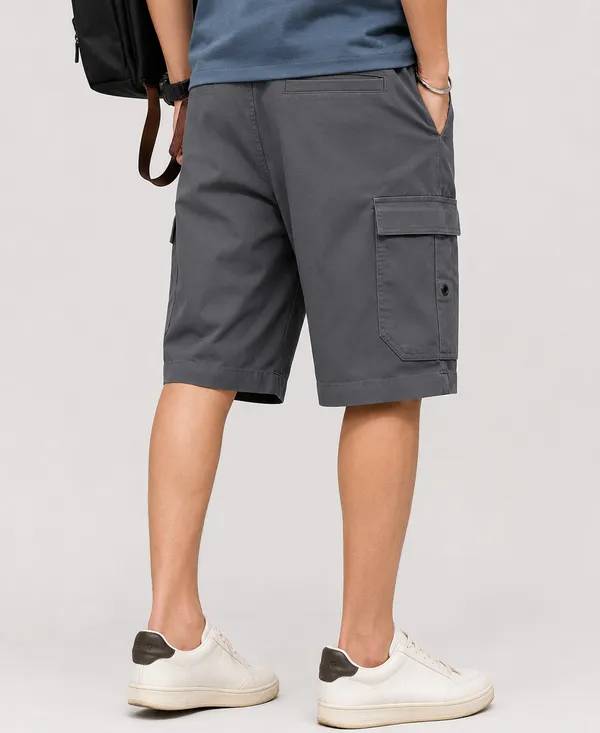 Grey_Premium_Cotton_Relaxed_Fit_Cargo_Shorts_For_Men
