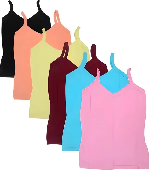 NEW_TRINATH_HOSIERY_Camisole_For_Girls_(Multicolor,_Pack_of_6)