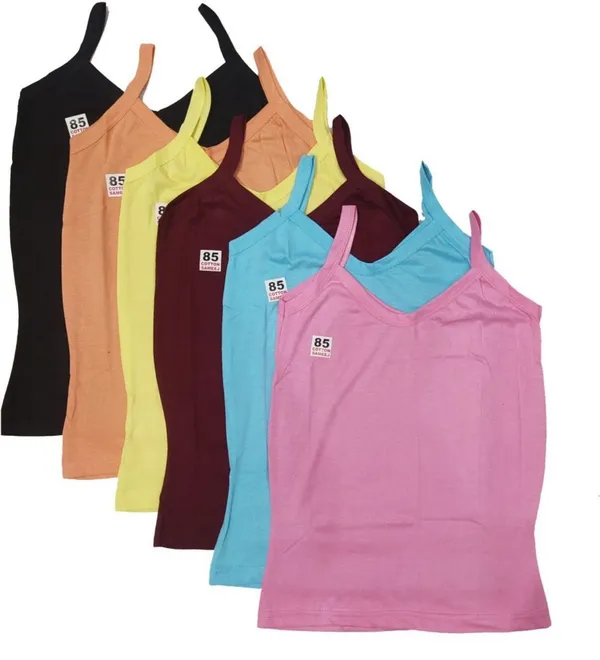 NEW_TRINATH_HOSIERY_Camisole_For_Girls_(Multicolor,_Pack_of_6)