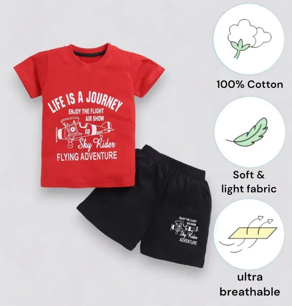 NEW_TRINATH_HOSIERY_Boys_Casual_T-shirt_Shorts_(RED,BLACK,SKY)