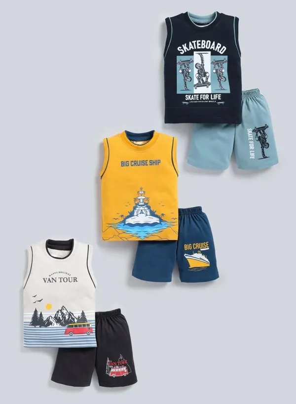 NEW_TRINATH_HOSIERY_Boys_Casual_T-shirt_Shorts_(Mustard,_Navy_Blue,_Off_White,_Pack_of_3)
