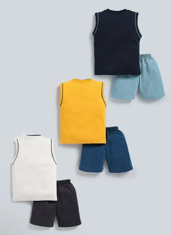 NEW_TRINATH_HOSIERY_Boys_Casual_T-shirt_Shorts_(Mustard,_Navy_Blue,_Off_White,_Pack_of_3)