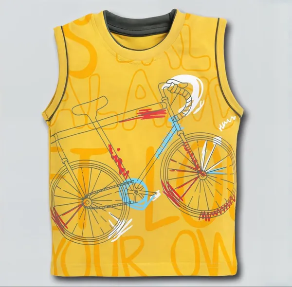 NEW_TRINATH_HOSIERY_Boys_Casual_T-shirt_Shorts_(Mustard,Blue,Wine)