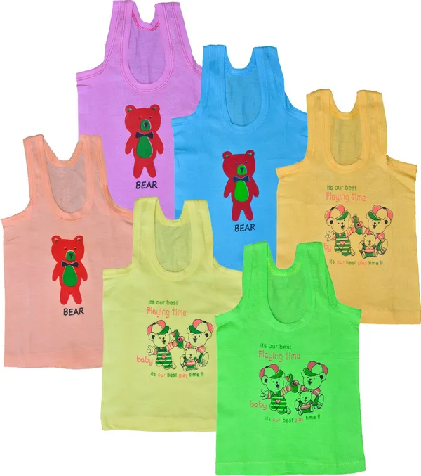 NEW_TRINATH_HOSIERY_Vest_For_Baby_Boys_&_Baby_Girls_Pure_Cotton_(Multicolor,_Pack_of_6)