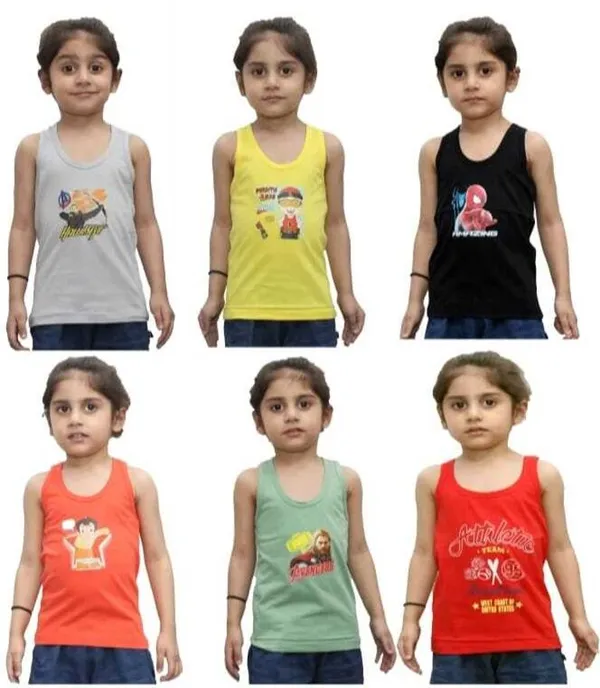 NEW_TRINATH_HOSIERY_Vest_For_Boys_&_Girls_Cotton_(Multicolor,_Pack_of_6)