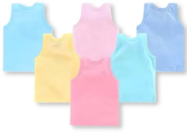 NEW_TRINATH_HOSIERY_Vest_For_Baby_Boys_&_Baby_Girls_Cotton_(Multicolor,_Pack_of_6)
