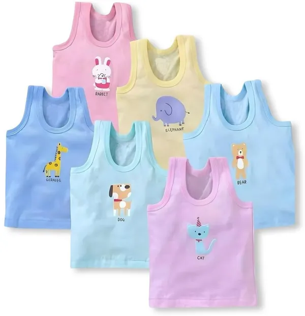 NEW_TRINATH_HOSIERY_Vest_For_Baby_Boys_&_Baby_Girls_Cotton_(Multicolor,_Pack_of_6)