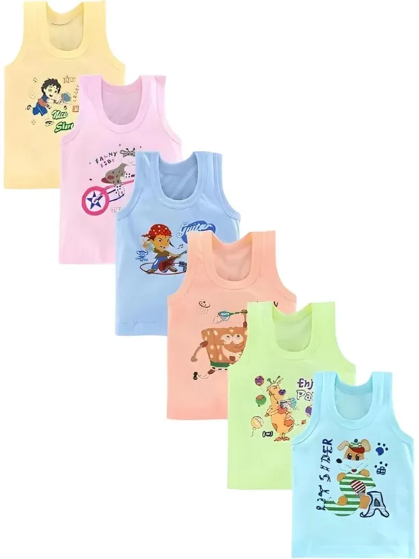NEW_TRINATH_HOSIERY_Vest_For_Baby_Boys_&_Baby_Girls_Cotton_(Multicolor,_Pack_of_6)