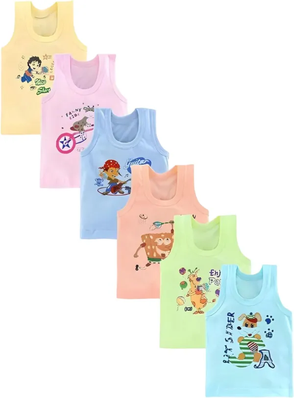 NEW_TRINATH_HOSIERY_Vest_For_Baby_Boys_&_Baby_Girls_Cotton_(Multicolor,_Pack_of_6)