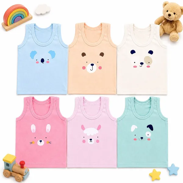 NEW_TRINATH_HOSIERY_Vest_For_Baby_Boys_&_Baby_Girls_Cotton_(Multicolor,_Pack_of_6)