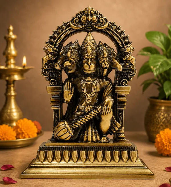 Panchmukhi_Hanumanji_Idol_Multicolor