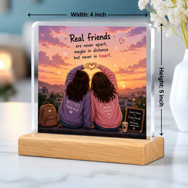 Pinewood_Acrylic_Sisters_Forever_Personalized_Photo_Frame
