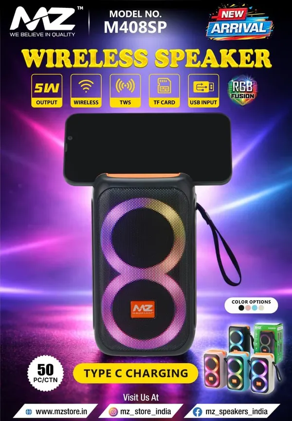 MZ_M408SP_5W_RGB_Wireless_Speaker