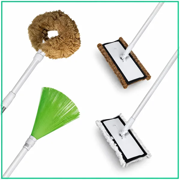 Cotton_Stainless_Steel_Multi_Purpose_Extendable_Cleaning_Handle_With_Interchangeable_Heads_Pack_Of_2