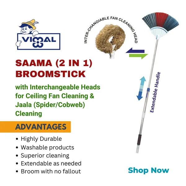 SAAMA_(2_in_1)_Multi-Purpose_Broomstick_for_Jaala_(Spider/Cob_Web)_/_Ceiling_Fan/Wall/Roof_Cleaning_with_Extendable_Handle