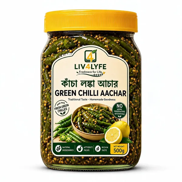 Liv4Lyfe_Green_Chilli_Pickle_500G