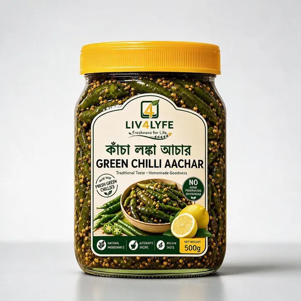 Liv4Lyfe_Green_Chilli_Pickle_500G