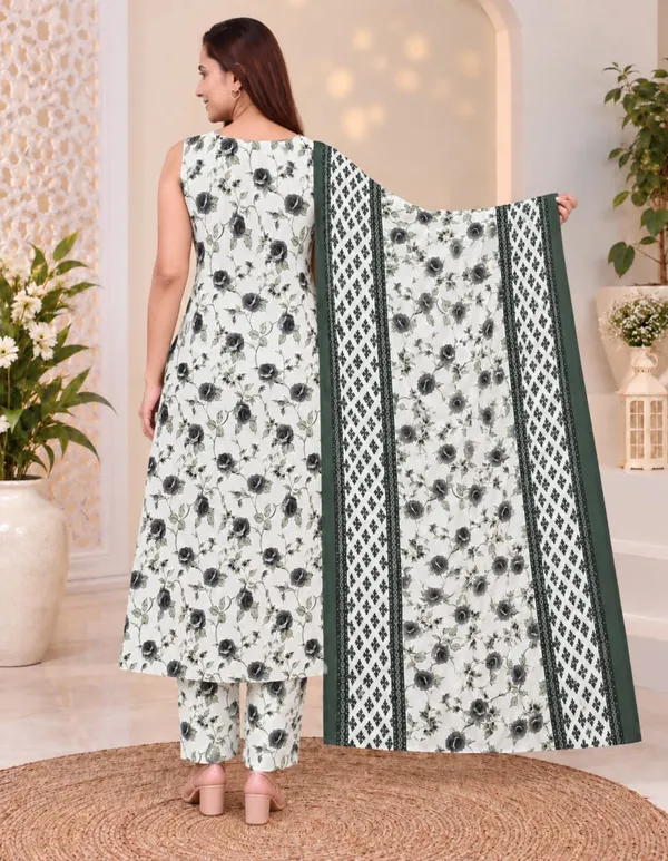 White_Floral_Print_Straight_Kurta_Set_for_Women