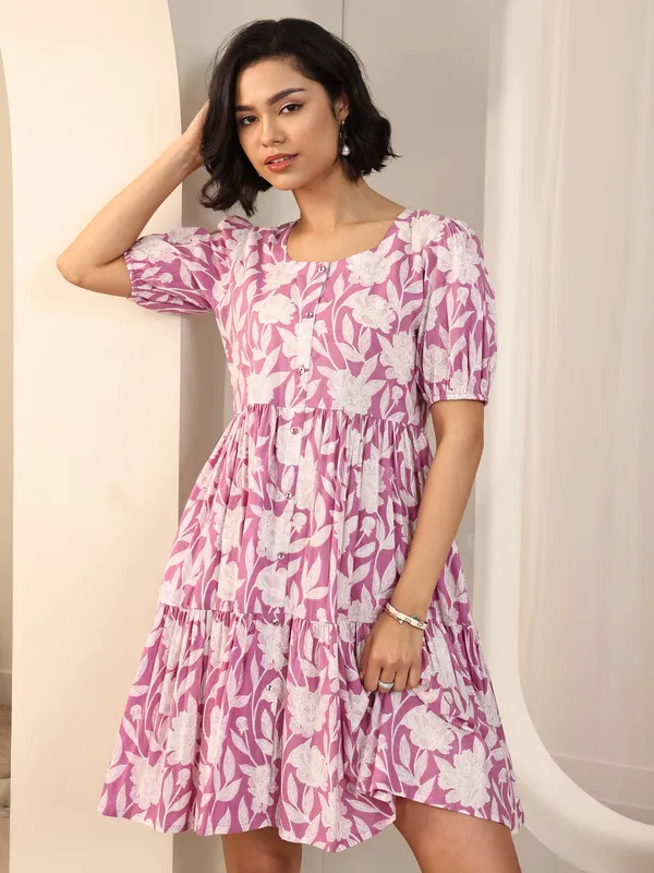Pink_Cotton_Dress_For_Women