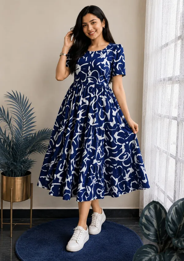 Blue_Cotton_Dress_For_Women