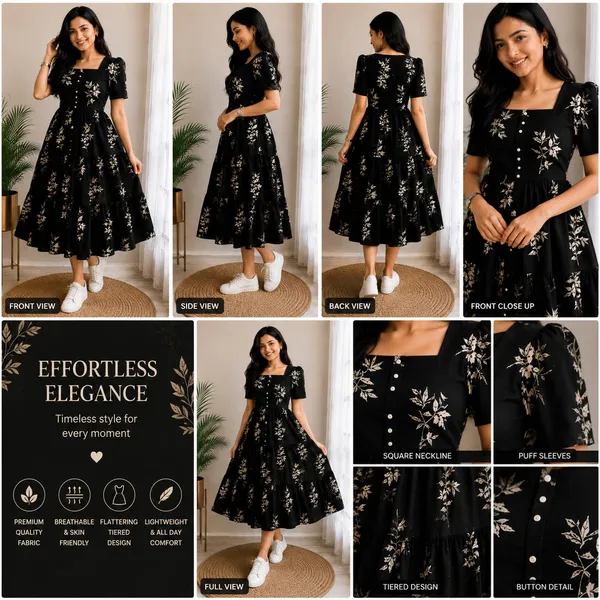 Black_Cotton_Dress_For_Women