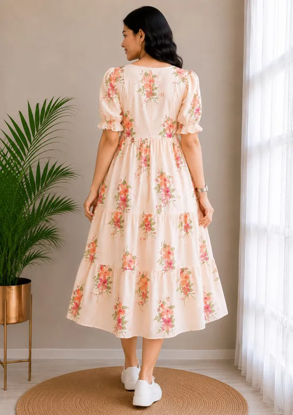 Cream_Cotton_Dress_For_Women
