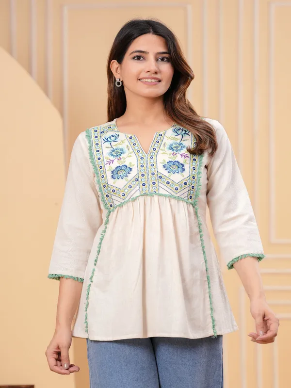 White_Cotton_Top_For_Women