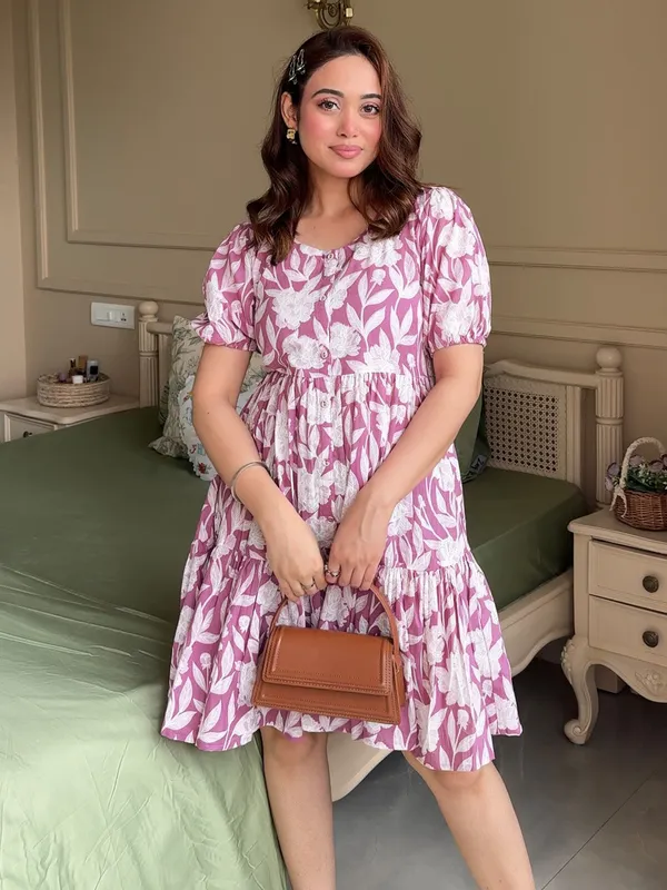 Pink_Cotton_Dress_For_Women