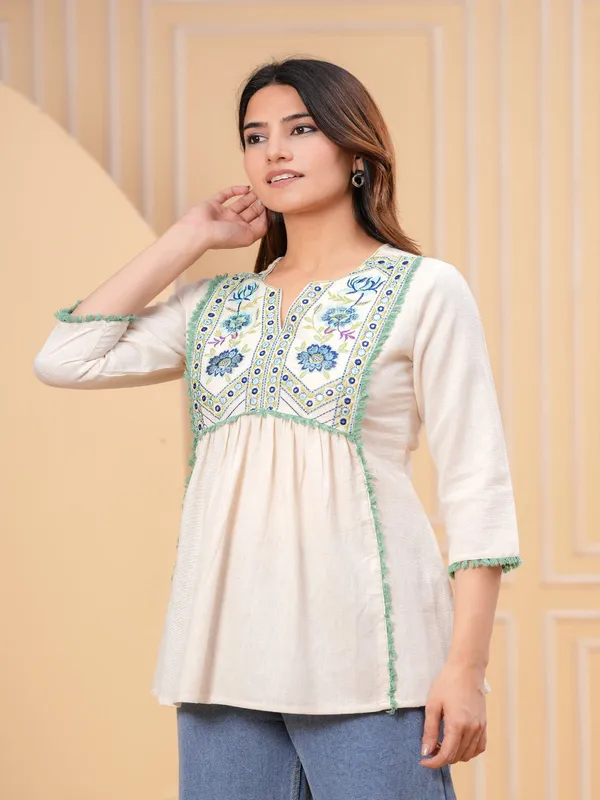 White_Cotton_Top_For_Women