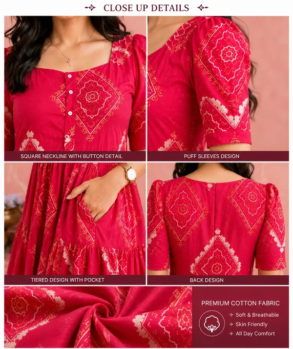Pink_Cotton_Dress_For_Women