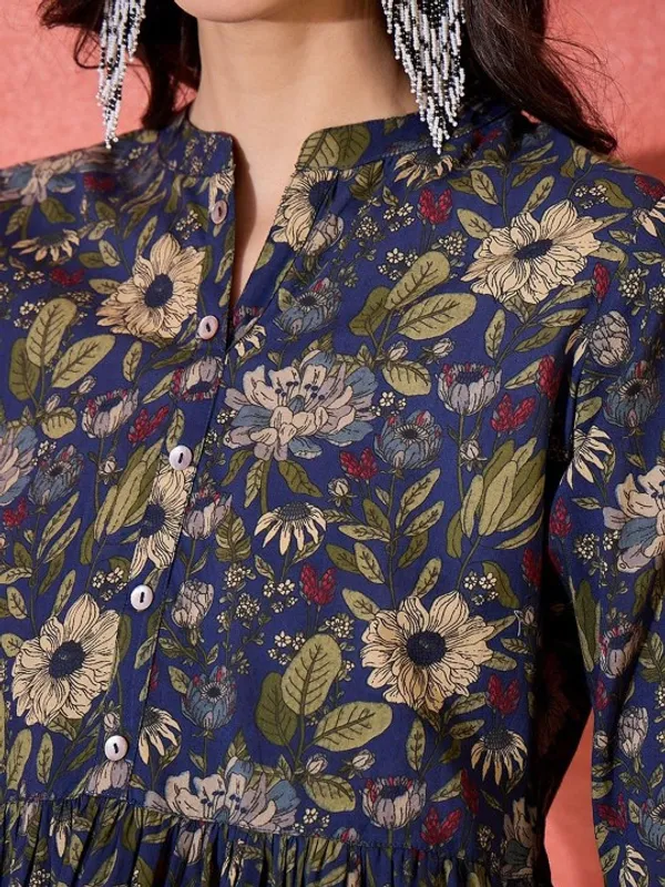 Navy_Blue_Cotton_Top_For_Women