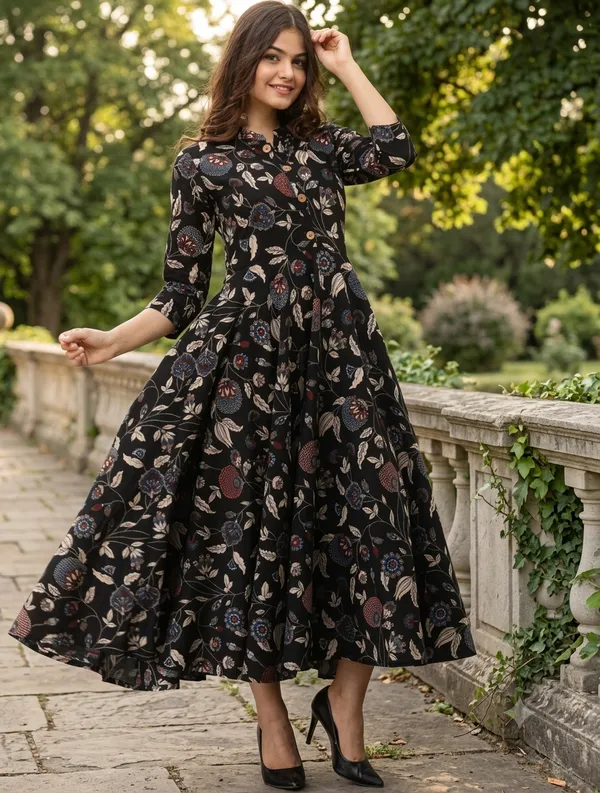 Black_Cotton_Dress_For_Women
