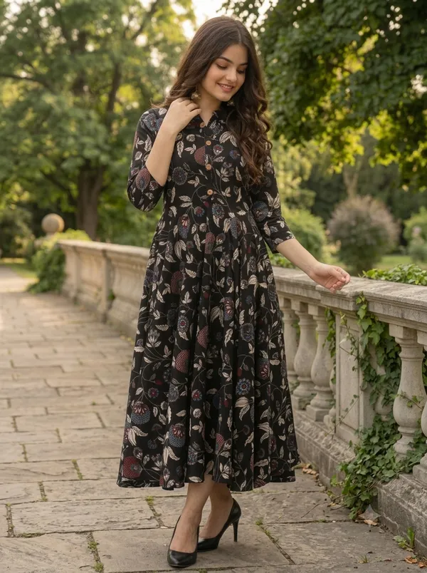 Black_Cotton_Dress_For_Women